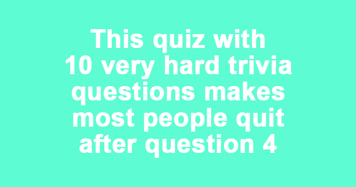 Hard Trivia Quiz