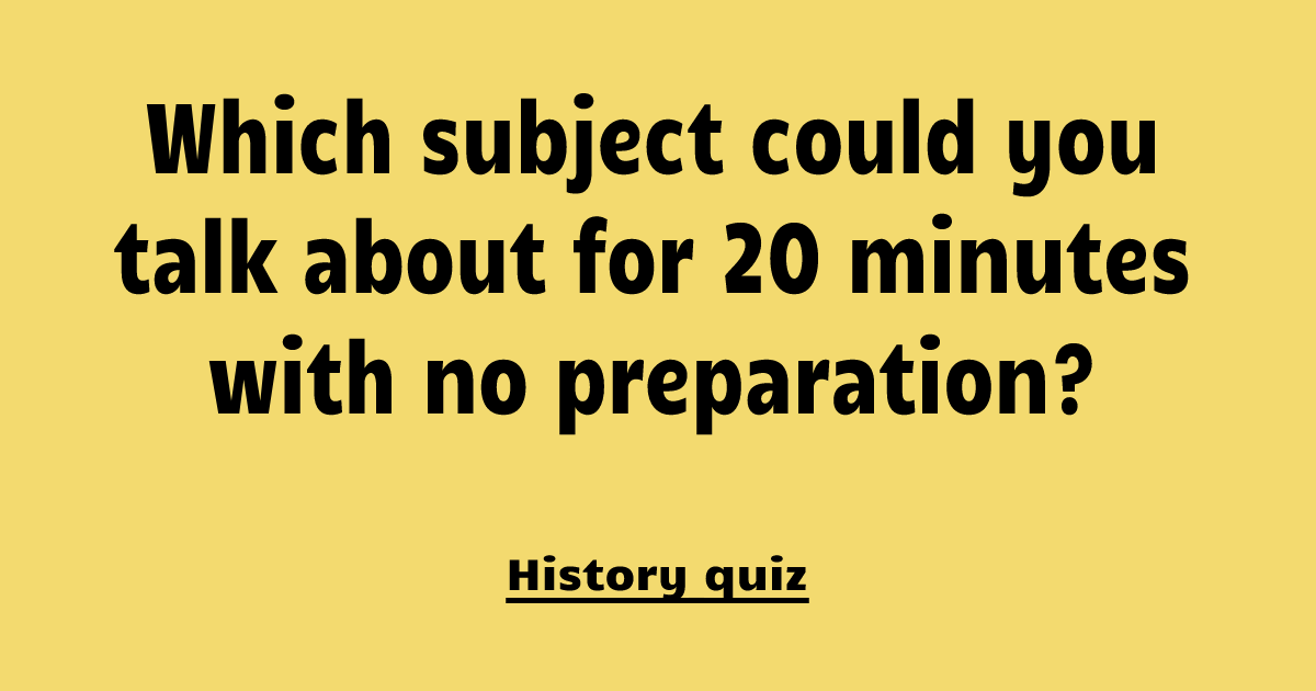 Super hard history quiz